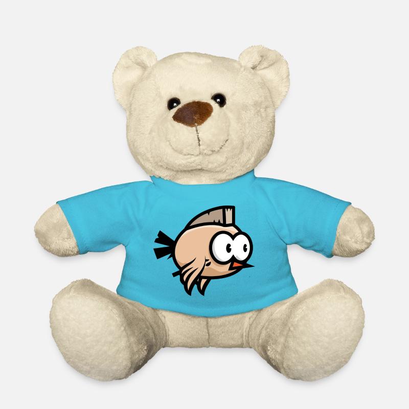 Vogle,punk,tier,comic - Teddy - Atollblau
