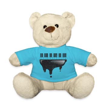 Piano vintage - Nounours - bleu outremer - Devant