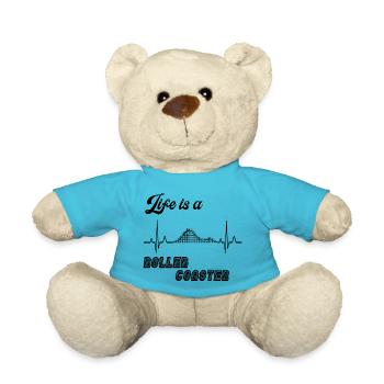 Roller Coaster / Heartbeat / ECG - Idée de cadeau - Nounours - bleu outremer - Devant