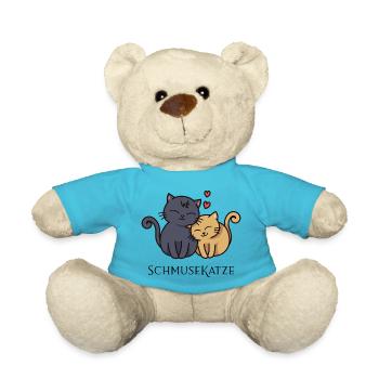 Cuddly cat - Teddy Bear - atoll blue - Front
