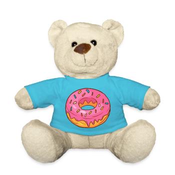 Donuts Confiserie Cookie Tart Cake Pies - Teddy Bear - atoll blue - Front