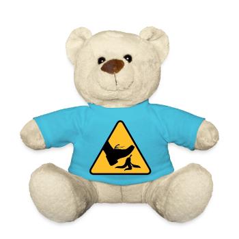 Risque de glisser avec une banane - Nounours - bleu outremer - Devant