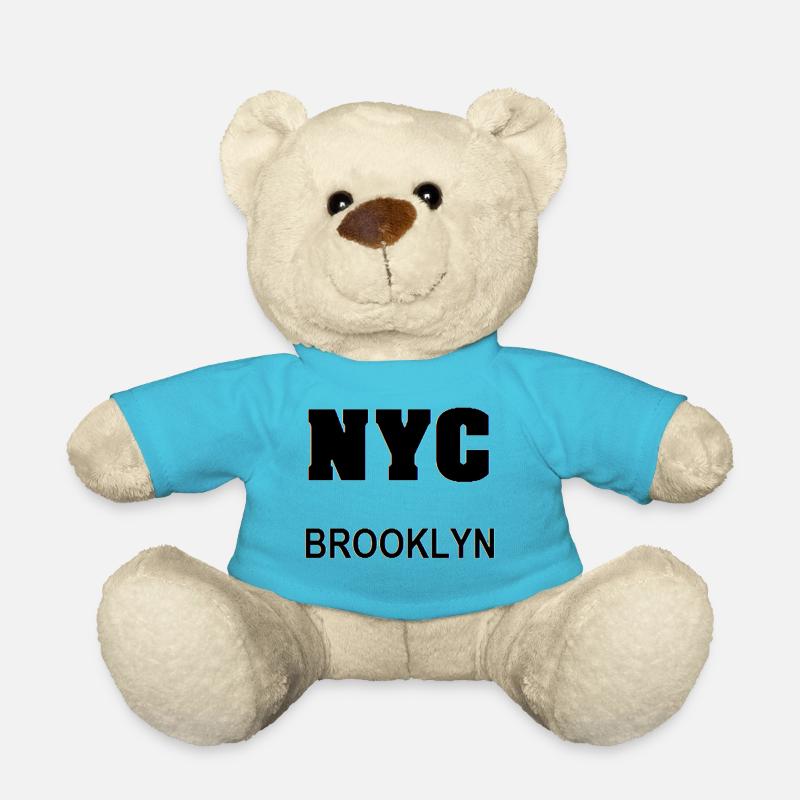 New York - Teddy Bear - atoll blue