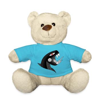 Dark Snake - Teddy Bear - atoll blue - Front