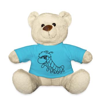 nerd geek corne lunettes intelligente intelligente - Nounours - bleu outremer - Devant