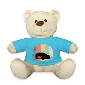 Polizei Vintage Auto Streifenwagen - Teddy - Atollblau - Vorne