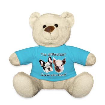 Just in your head- animal welfare - Teddy Bear - atoll blue - Front