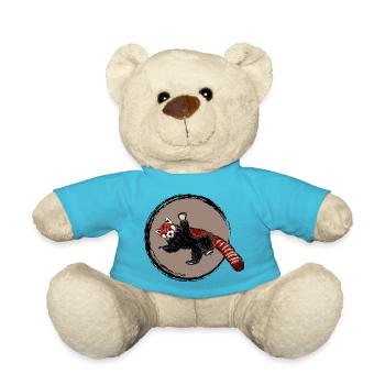 Roter Panda / Red Panda Design I - Teddy - Atollblau - Vorne