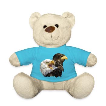 American and European Pigargo - Teddy Bear - atoll blue - Front