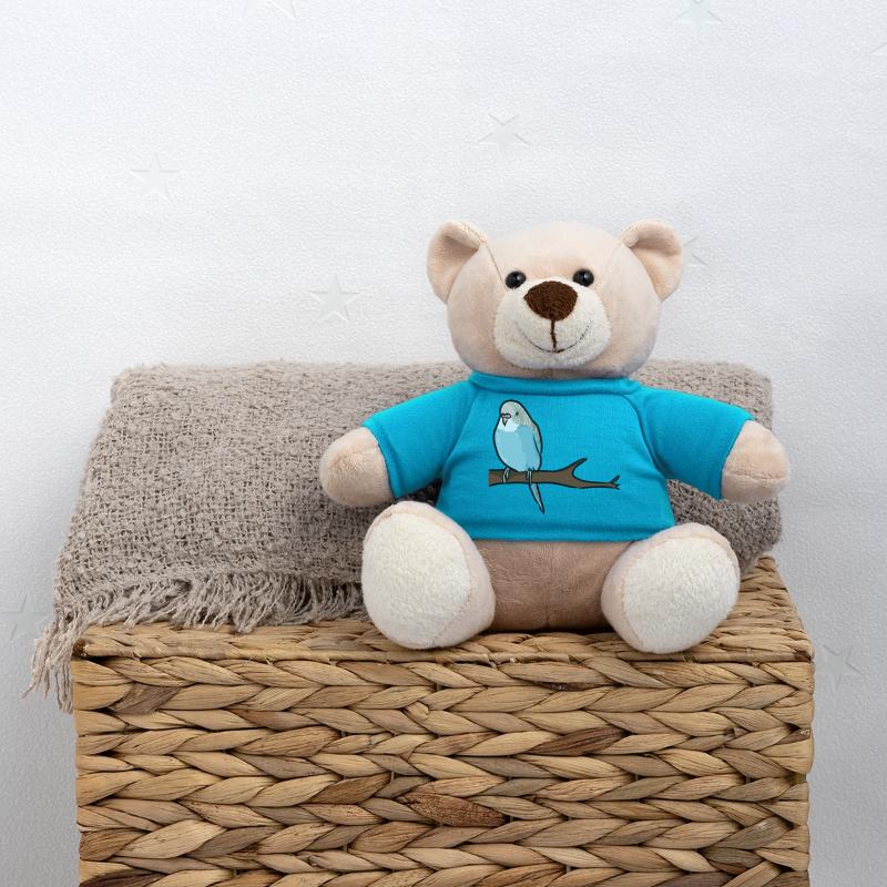Douce perruche sur la branche Nounours