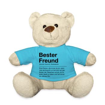 Bester Freund - Teddy - Atollblau - Vorne