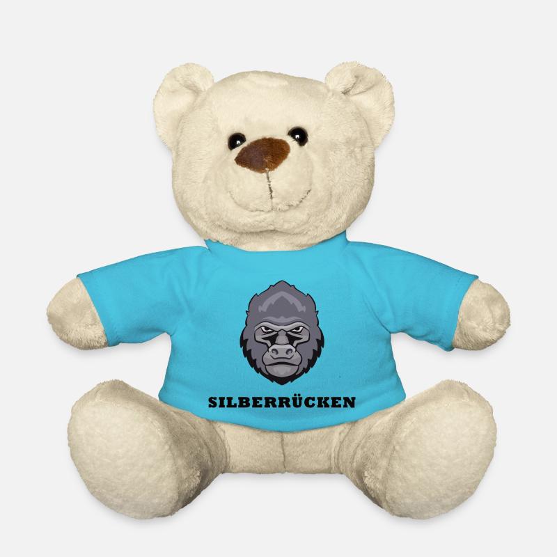 Silberrücken | Gorilla - Teddy - Atollblau