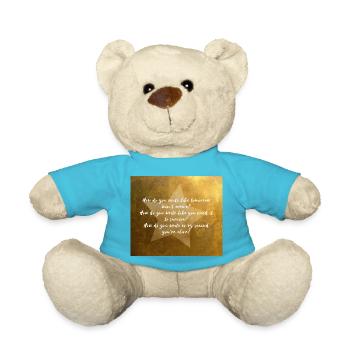 Comment écrivez-vous comme demain n’arrivera pas? - Nounours - bleu outremer - Devant