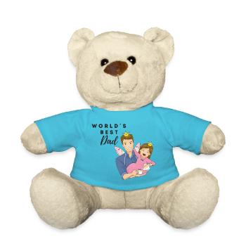 world 2000 papa/meilleur papa/le meilleur papa/fête des pères - Nounours - bleu outremer - Devant