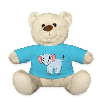 Éléphant - Nounours - bleu outremer - Devant
