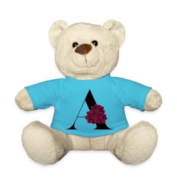 Buchstabe A Blühende - Teddy - Atollblau - Vorne