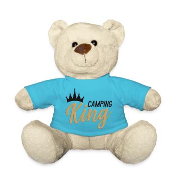 Camping King gold black - Teddy Bear - atoll blue - Front