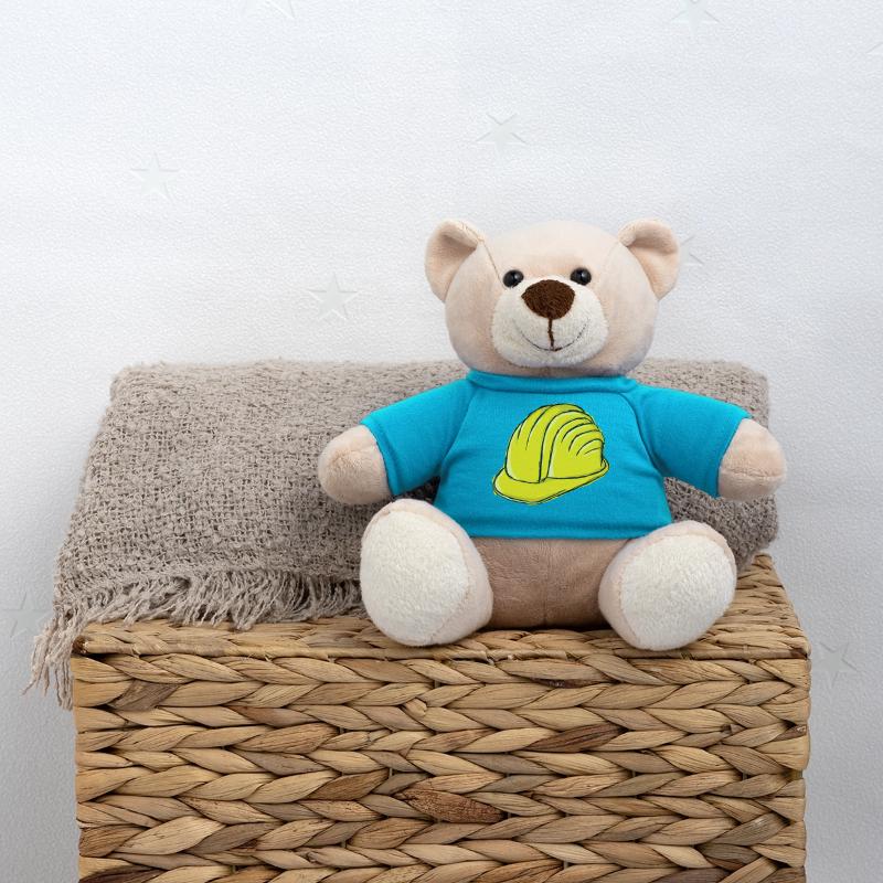 Bauarbeiter, Helm, Baustelle, Kran, Bagger Teddy