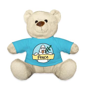 Colombe de la paix « Paix » - Nounours - bleu outremer - Devant