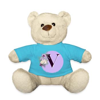 Brief V Blumenkranz - Teddy - Atollblau - Vorne