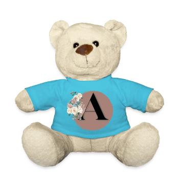 Buchstabe A - Teddy - Atollblau - Vorne