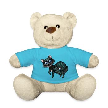 Blue Cheshire Cat - Teddy Bear - atoll blue - Front