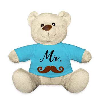 M. Moustache - Nounours - bleu outremer - Devant