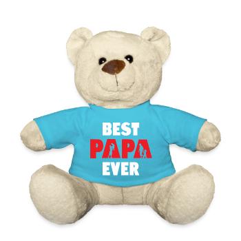 Best Papa Ever - Teddy Bear - atoll blue - Front