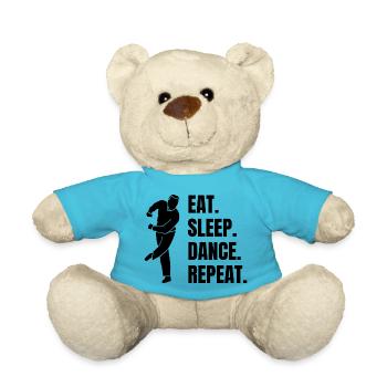 Tänzer Geschenk Tanzen Hobby Sport Tanzsport - Teddy - Atollblau - Vorne