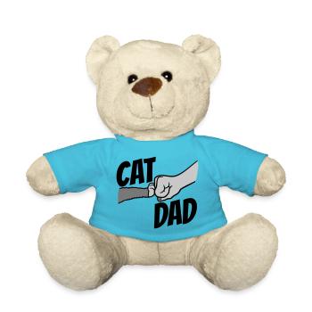 Conception du logo Cat Dad - Nounours - bleu outremer - Devant