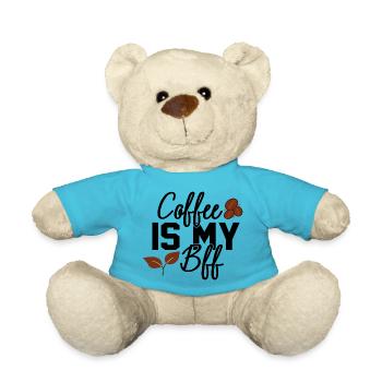 Coffee Is My Bff - Teddy Bear - atoll blue - Front