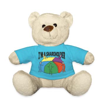 I'm a Shareholder - Ich bin Aktionär*in - Teddy - Atollblau - Vorne