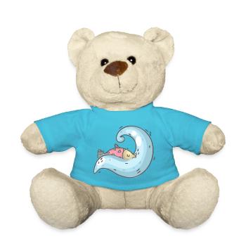 schlafender Fisch - Teddy - Atollblau - Vorne