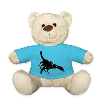 Skorpion Skorpion giftig Stachel Spinnentier Tier - Teddy - Atollblau - Vorne