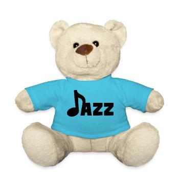 Jazz Musiknote Jazz Soul Blues Musik - Teddy - Atollblau - Vorne