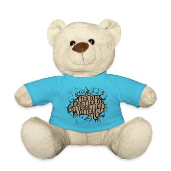 vegetarisch veganismus erde retten schwein - Teddy - Atollblau - Vorne