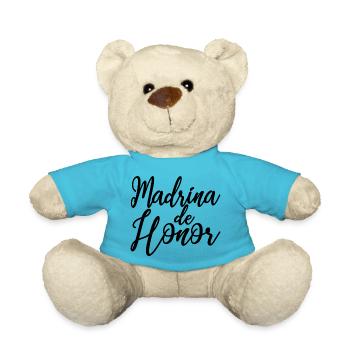 Madrina de Honor Bridesmaid Wedding Team Bride - Teddy Bear - atoll blue - Front