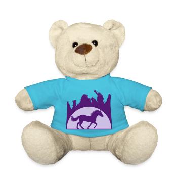 Sun Beach Palm Horse - Nounours - bleu outremer - Devant