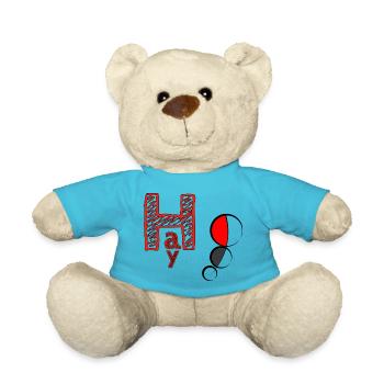 cool message - Teddy Bear - atoll blue - Front