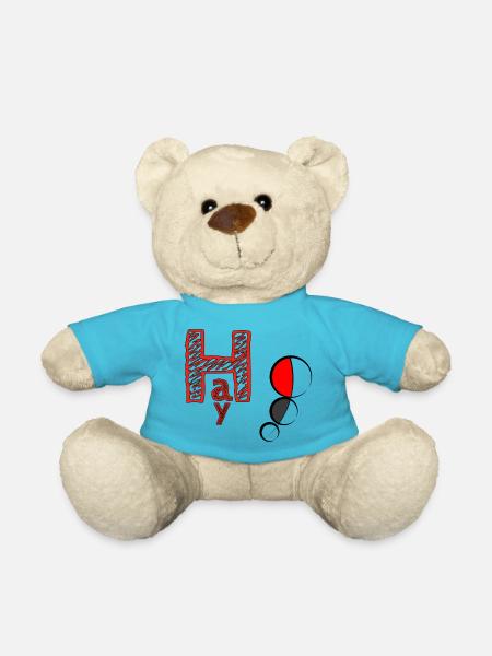 cool message - Teddy Bear - atoll blue