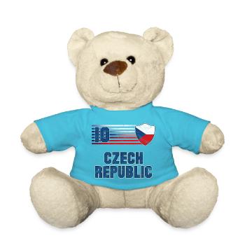 Tschechische Republik Fußball Mannschaft - Teddy - Atollblau - Vorne