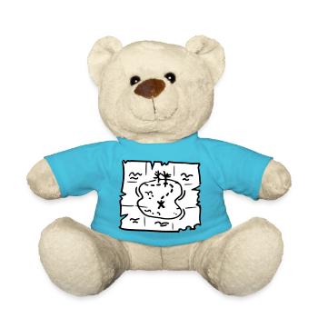 Pirate map - Nounours - bleu outremer - Devant