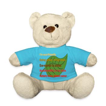 Eco warrior in action - Teddy Bear - atoll blue - Front