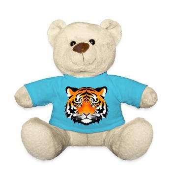 Comic Tiger Mignon Drôle Cool Dessin animé 18 - Nounours - bleu outremer - Devant