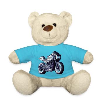 Die Motorradsaison hat längst begonnen in 8 Bit - Teddy - Atollblau - Vorne