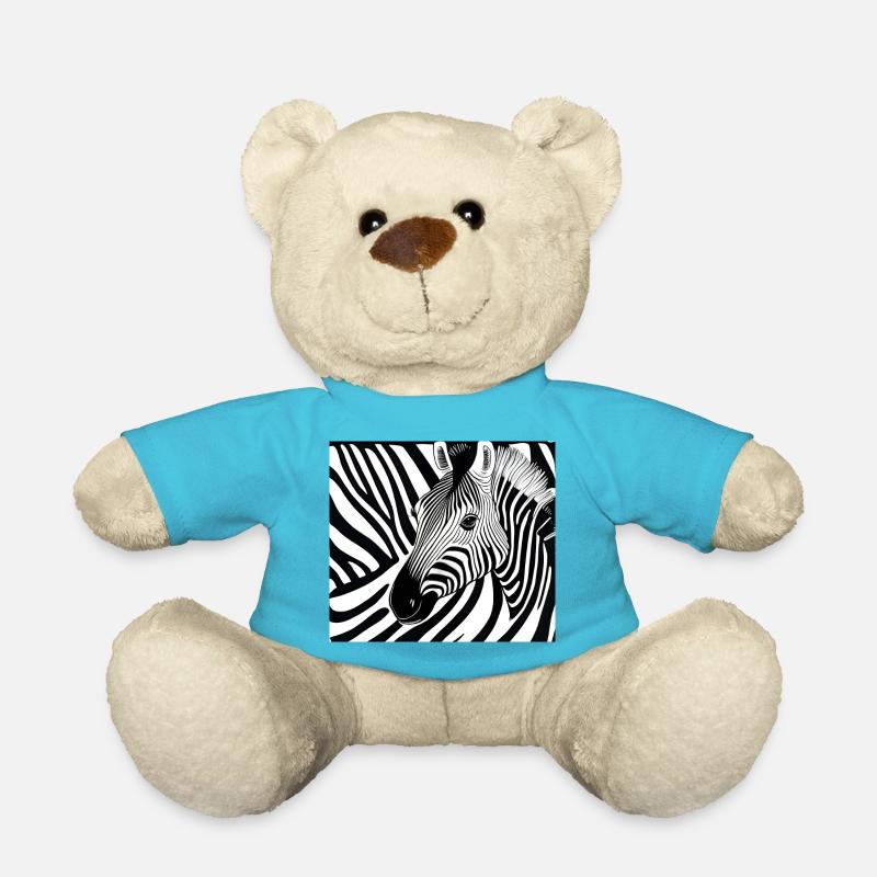 Zebra - Teddy - Atollblau