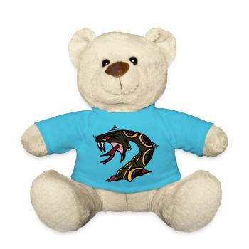 Wounded cobra - Teddy Bear - atoll blue - Front