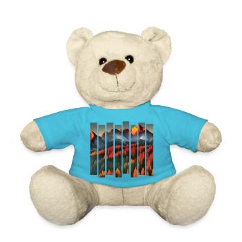 Hikers Hikes Mountains Hiking Hiking - Teddy Bear - atoll blue - Front