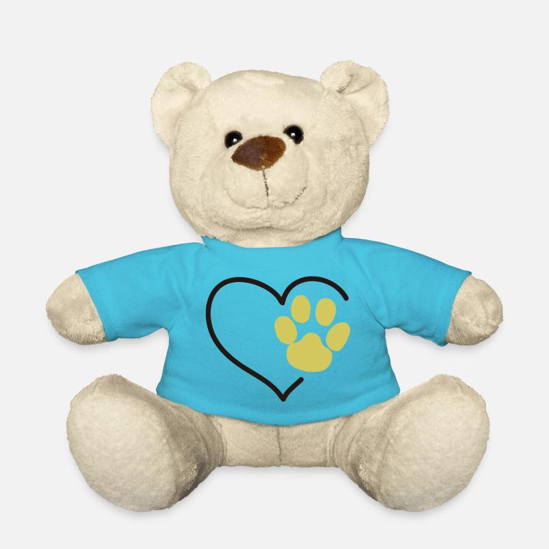 Pattes d’amour - Nounours - bleu outremer