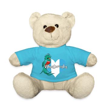 Guatemala Guatemalan Flagge DNA I Geschenk - Teddy - Atollblau - Vorne